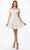 Aspeed Design S2721 - Floral A-Line Cocktail Dress Special Occasion Dress XS / White