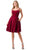 Trevi Collection S2741M - Scoop Wide Waistband Cocktail Dress Special Occasion Dress