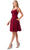 Trevi Collection S2741M - Scoop Wide Waistband Cocktail Dress Special Occasion Dress