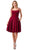 Trevi Collection S2741M - Scoop Wide Waistband Cocktail Dress Special Occasion Dress