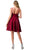 Trevi Collection S2741M - Scoop Wide Waistband Cocktail Dress Special Occasion Dress