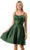 Trevi Collection S2741M - Scoop Wide Waistband Cocktail Dress Special Occasion Dress