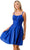 Trevi Collection S2741M - Scoop Wide Waistband Cocktail Dress Special Occasion Dress