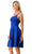 Trevi Collection S2741M - Scoop Wide Waistband Cocktail Dress Special Occasion Dress