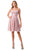 Aspeed Design S2741M - Scoop Wide Waistband Cocktail Dress Special Occasion Dress XS / Mauve