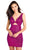 Ava Presley 27774 - Beaded Fringed Back Cocktail Dress Special Occasion Dress 00 / Hot Pink