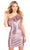 Ava Presley 27814 - Ruffled Neck Sequin Cocktail Dress Special Occasion Dress 00 / Blue