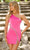 Ava Presley 28227 - One Shoulder Cocktail Dress with Slit Special Occasion Dress 00 / Hot Pink