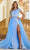 Ava Presley 28284 - Asymmetric Prom Gown with Overskirt Prom Dresses 00 / Royal