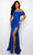 Ava Presley 28567 - Straight Across Ruched Detail Prom Gown Prom Dresses