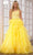 Ava Presley 28576 - Beaded One-Sleeve Ballgown Special Occasion Dress 00 / Yellow