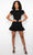 Ava Presley 28705 - Short Sleeve Ruffled Hem Cocktail Dress Special Occasion Dress 0 / Black