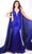 Ava Presley 37346 - Cascading Sash Prom Dress Special Occasion Dress 00 / Royal