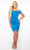 Ava Presley 38572 - Straight Across Ruffle Cocktail Dress Special Occasion Dress 0 / Ocean