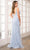 Ava Presley 39241 - Feather Skirt V-Neck Prom Gown Special Occasion Dress