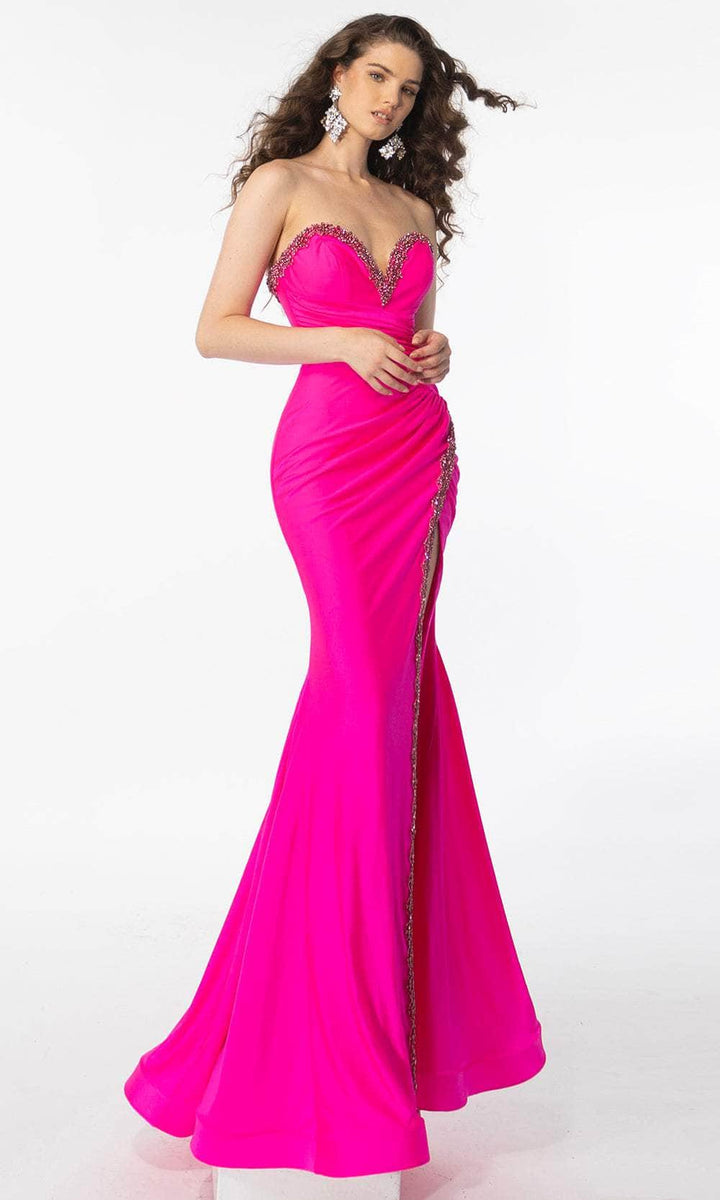 Ava Presley 39290 - Strapless Beaded Trim Prom Gown – Couture Candy