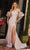 Ava Presley 40033 - Straight-Across Neck Puff Sleeves Prom Gown Special Occasion Dress