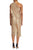 Badgley Mischka SC2800 - Sequined Fringe Asymmetric Cocktail Dress Special Occasion Dress
