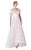 BESIDE BC1433 - Pleated Deep V-Neck Evening Dress Special Occasion Dress 12 / Pink