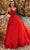 Blush by Alexia Designs 12150 - Lace Detailed A-Line Prom Dress Prom Dresses 0 / Red