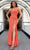 Blush by Alexia Designs 91001 - Sequin V-neck Prom Dress Prom Dresses 0 / Orange