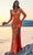 Blush by Alexia Designs 91021 - Sequin Long Sleeve Prom Gown Prom Dresses 0 / Orange