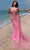 Blush by Alexia Designs 91042 - Embellished V-Neck Prom Gown Prom Dresses 0 / Strawberry Pink