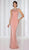 Cameron Blake 116659 - Beaded High Neck Evening Gown Evening Dresses 4 / English Rose