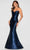 Cameron Blake CB206 - Strapless Mikado Mermaid Gown with Peplum Special Occasion Dress