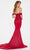 Cameron Blake CB208 - Lace Appliqued Mermaid Gown with Slit Special Occasion Dress