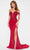 Cameron Blake CB208 - Lace Appliqued Mermaid Gown with Slit Special Occasion Dress