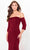 Cameron Blake CB3233 - Classic Mermaid Style Evening Gown Mother of the Bride Dress 14 / Bordeaux