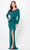 Cameron Blake CB3235 - Peplum Sheath Evening Dress Special Occasion Dress 4 / Peacock