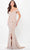 Cameron Blake CB3236 - Glitter Off Shoulder Evening Dress Special Occasion Dress XS / Champagne