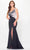 Cameron Blake CB3245 - Floral Embroidered Evening Dress Special Occasion Dress 4 / Platinum/Black