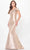 Cameron Blake CB3247 - Bow Off Shoulder Evening Gown Special Occasion Dress 4 / Champagne