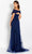 Cameron Blake CB751 - Short Sleeve Evening Gown Evening Dresses 18 / Navy