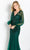 Cameron Blake CB754 - V-Neck Embellished Evening Gown Evening Dresses 16 / Emerald