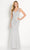 Cameron Blake CB754 - V-Neck Embellished Evening Gown Evening Dresses 16 / Emerald