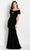 Cameron Blake CB758 - Off-Shoulder Stone Embellished Evening Gown Evening Dresses 16 / Light Turquoise