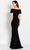 Cameron Blake CB758 - Off-Shoulder Stone Embellished Evening Gown Evening Dresses 16 / Light Turquoise