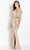 Cameron Blake CB761 - Fold-Over Detailed Off-Shoulder Evening Gown Evening Dresses 12 / Emerald