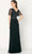 Cameron Blake CB785 -V-Neck Sequin Embellished Evening Dress Evening Dresses LG / Sage