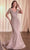 Ladivine CC4019 - Beaded Short Sleeve Evening Gown