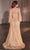 Ladivine CD0240 - Sheer Bishop Sleeve Evening Gown