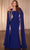 Ladivine CD356 - Cape Sleeve Evening Gown