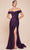 Ladivine CD790C - Off Shoulder Satin Plus Gown