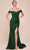 Ladivine CD790C - Off Shoulder Satin Plus Gown