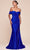 Cinderella Divine CD790C - Off Shoulder Satin Plus Gown