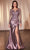 Ladivine CDS505 - Illusion Bateau Sheath Evening Dress